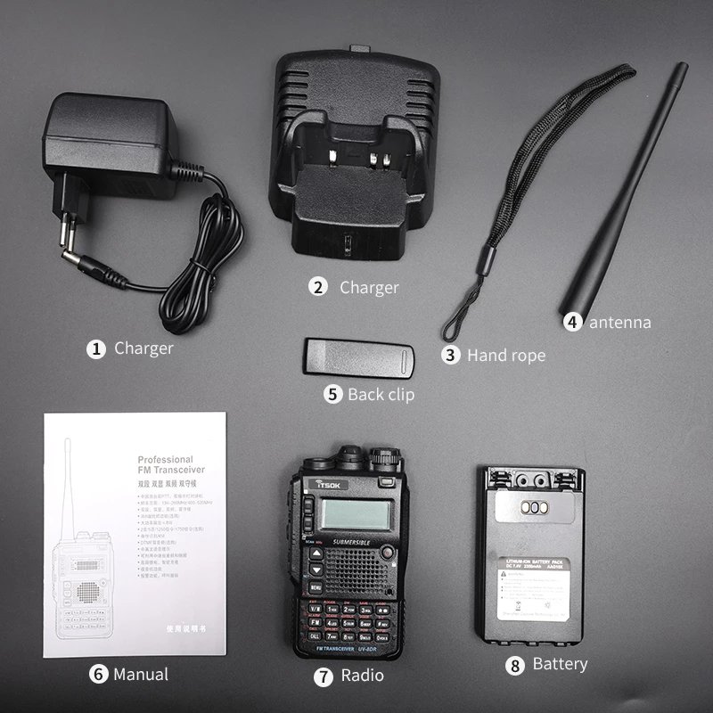 Original Triple-Band Digital Ham Radio Japan VX-8DR Mobile Walkie Talkie radio Two Way Radio UV-8DR cheap