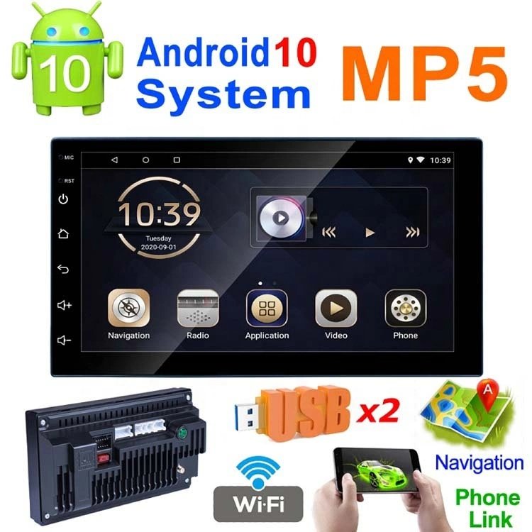 Universal car screen Android WiFi TS7 Car Stereo with Carplay BT MP5 Video Radio Car DVD Player