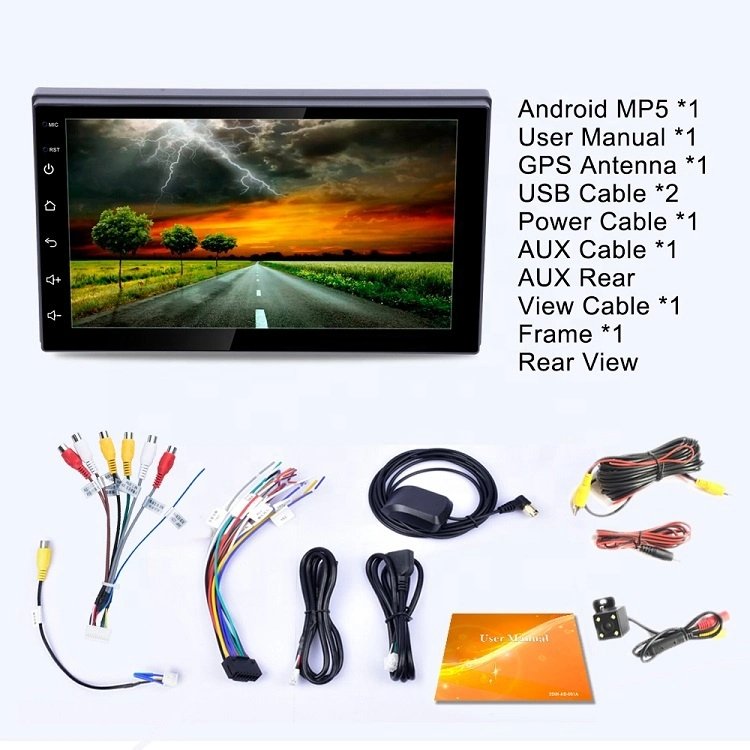 Universal car screen Android WiFi TS7 Car Stereo with Carplay BT MP5 Video Radio Car DVD Player
