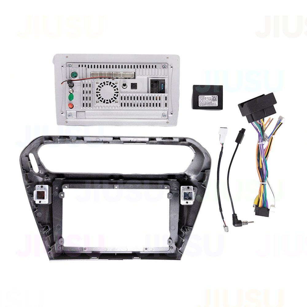 Android 12 Car Radio DVD Player Stereo Multimedia Audio System for Citroen C-Elysee Peugeot 301 PG 301 Silver 2014-2018
