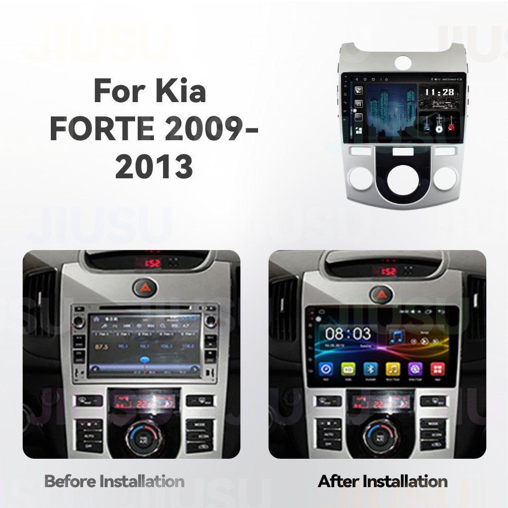 Android 12 Car Radio GPS DVD Player Stereo Multimedia Audio System for Kia Cerato Forte 2009-2013 Auto AC with Carplay DSP DAB