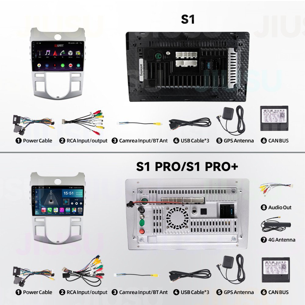 Android 12 Car Radio GPS DVD Player Stereo Multimedia Audio System for Kia Cerato Forte 2009-2013 Auto AC with Carplay DSP DAB