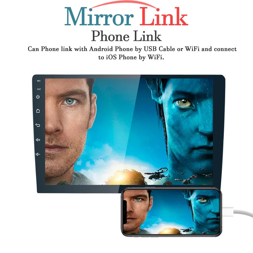 Driving Assistant 9 inch touch large screen Android 11 GPS car navigator, 1G+16GB 4-core processor, support USB/DVD player