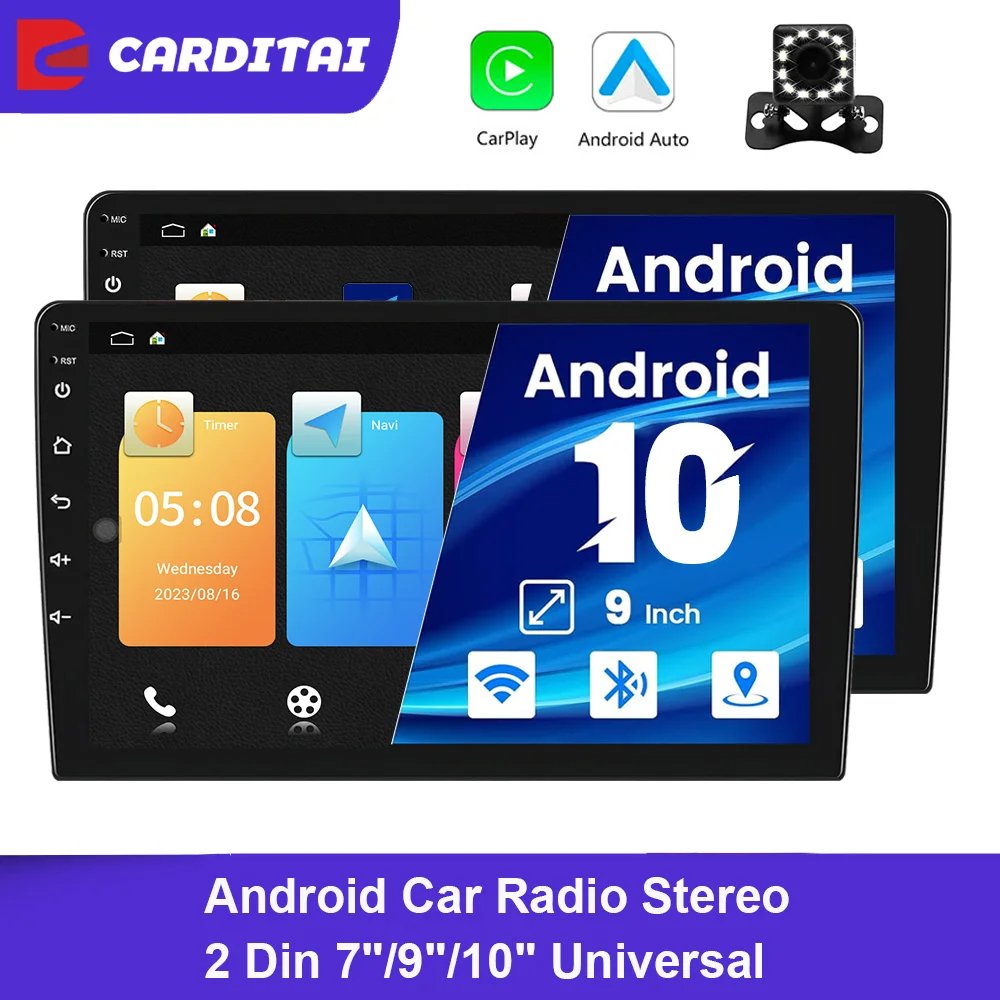 Driving Assistant 9 inch touch large screen Android 11 GPS car navigator, 1G+16GB 4-core processor, support USB/DVD player
