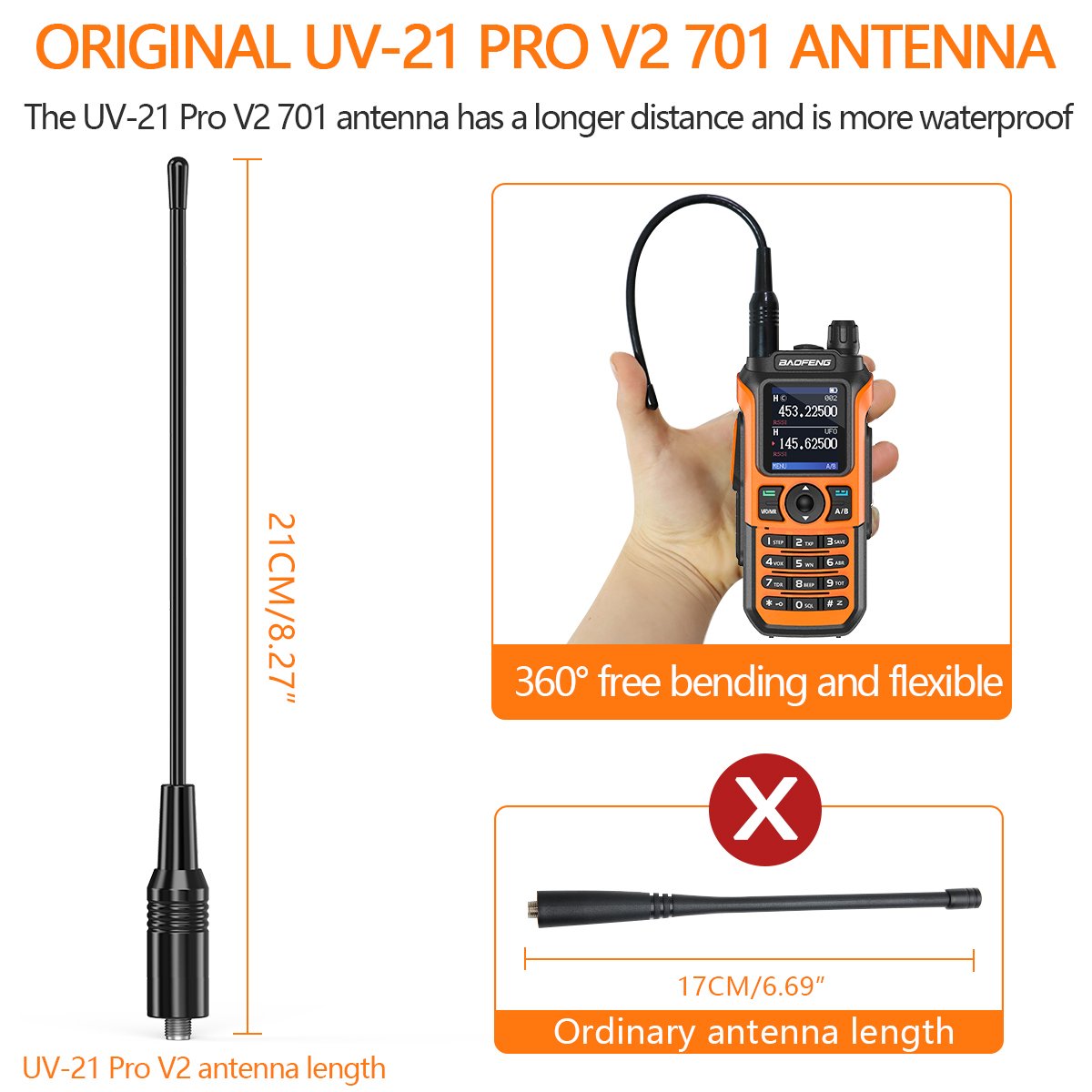 Baofeng UV-21 Pro Walkie Talkie Long Range 999 CHS Intercom Type-C Ham Radio UV 21 Pro V2 HF Transceiver Dual Band Two Way Radio