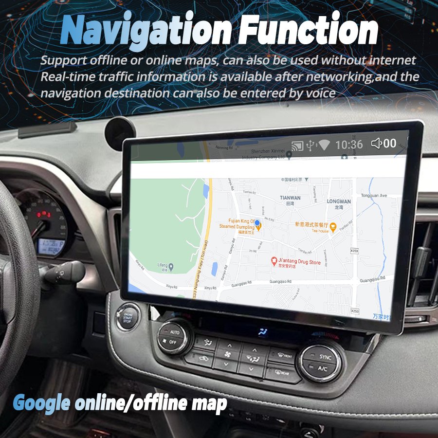 13.3" For Toyota Rav4 RAV-4 2018 2019 2020 Android Car Multimedia Video Player Stereo GPS Navigation Wireless Carplay Screen