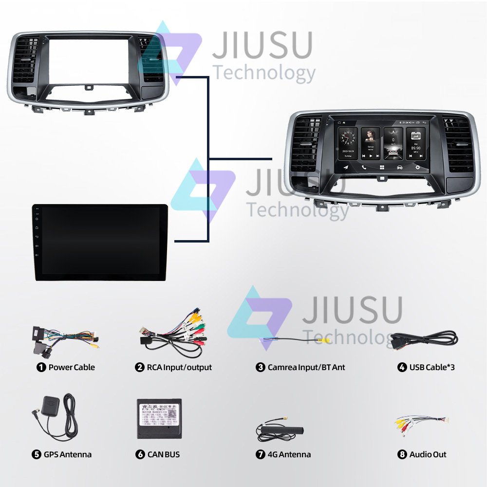 Touch Screen Android Car Radio GPS Navigation DVD Player Stereo Multimedia Audio System for Nissan Teana Duke 2008-2012