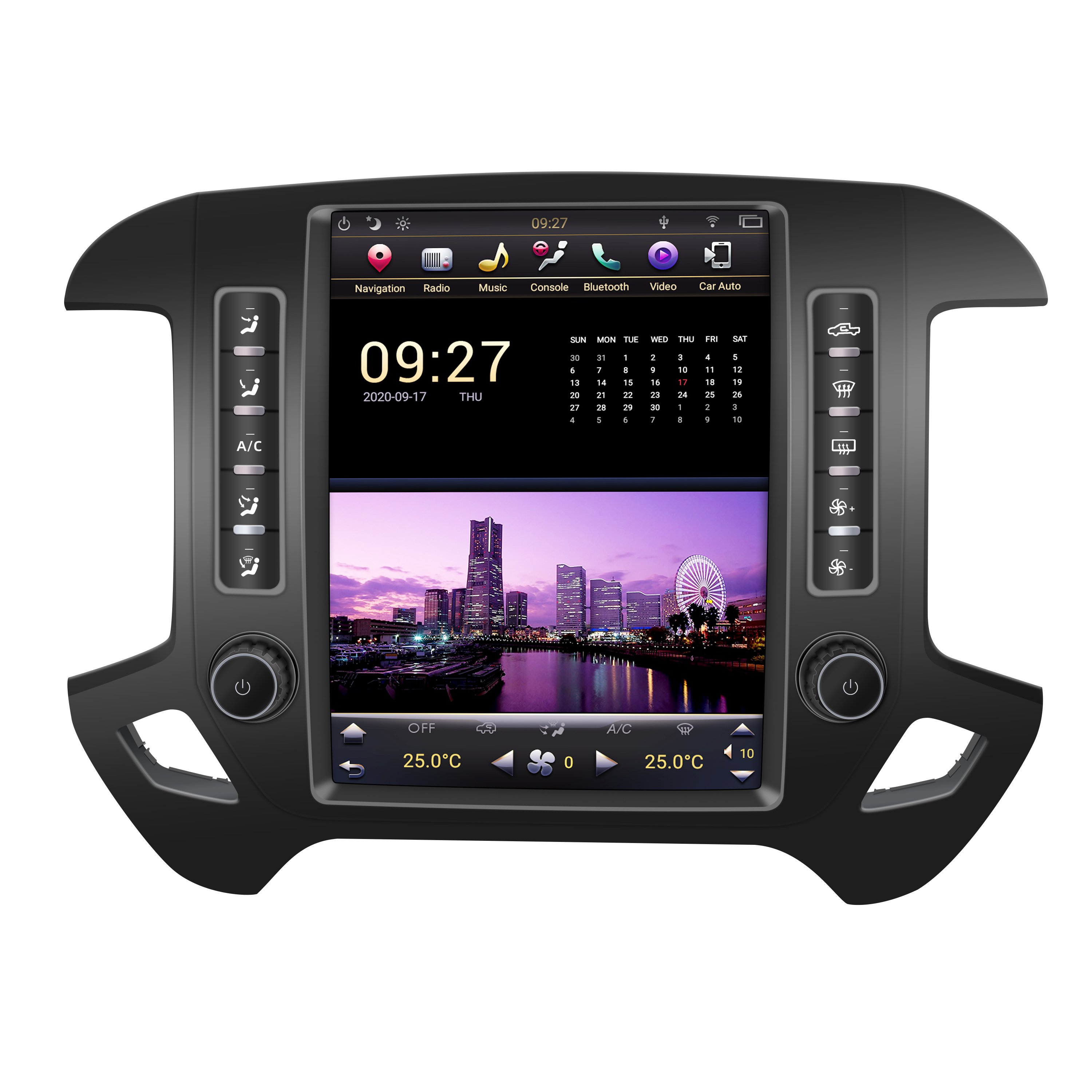 Vertical Screen Smart Radio Upgrade Carplay Stereo GPS Navigation for Chevrolet Silverado GMC SIERRA 2014-2019