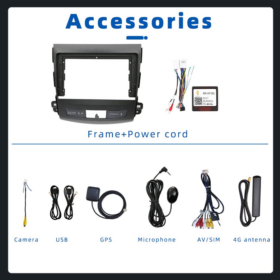 UIS7870 13 Inch 2DIN Android 13 Car Radio 2K Screen Gps Navigation CarPlay Stereo Autoradio For Mitsubishi Outlander 2005-2011