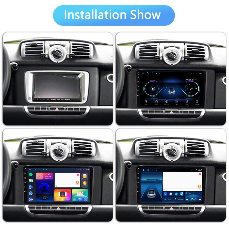 Android Auto Radio for Mercedes Benz Smart Fortwo 2010-2015 Car Radio Multimedia GPS Navigation