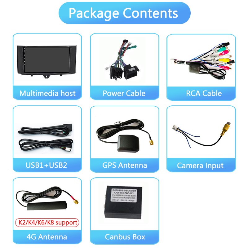 Android Auto Radio for Mercedes Benz Smart Fortwo 2010-2015 Car Radio Multimedia GPS Navigation