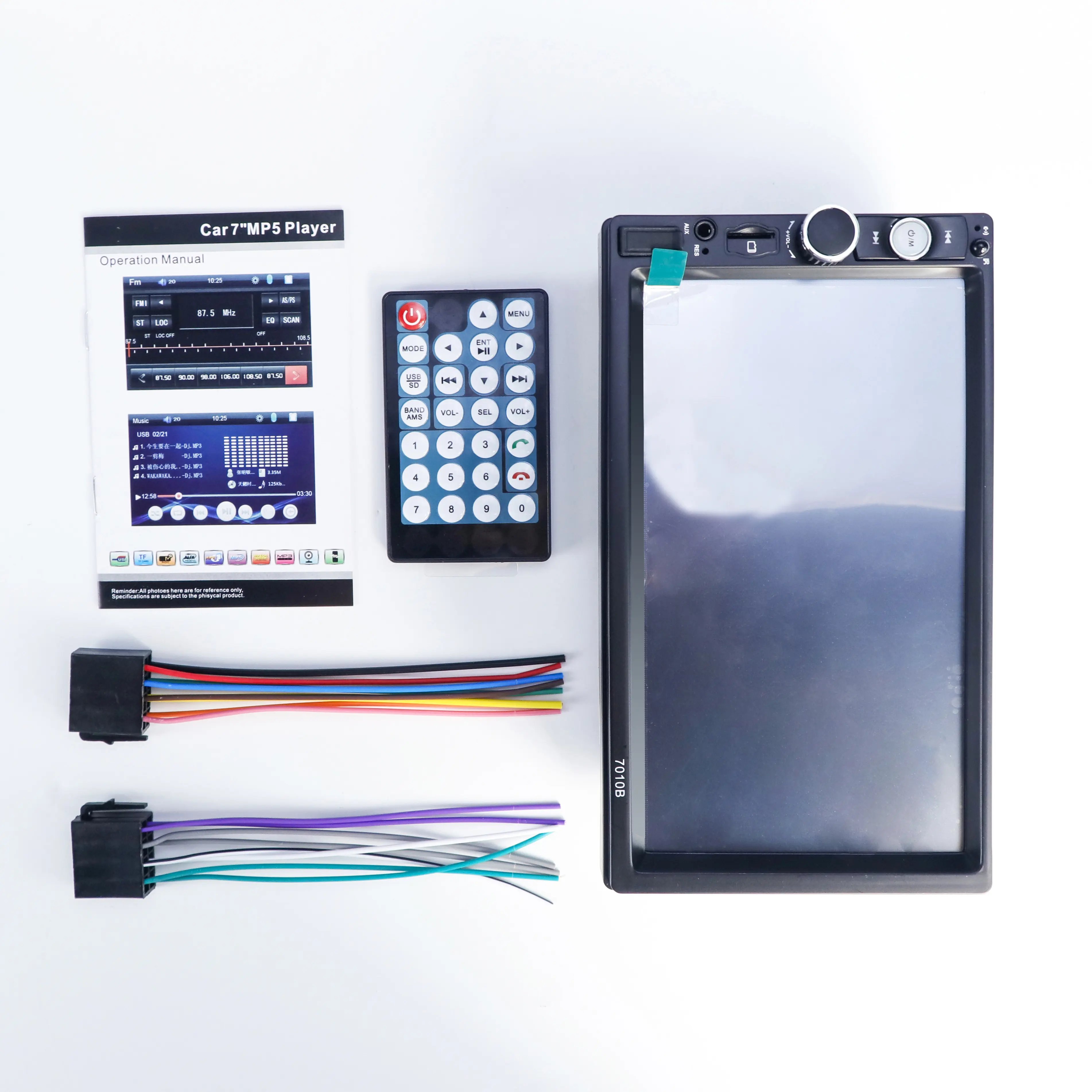 Auto Radio 7 Inch Stereo Capacitive Touch Screen Car Video with Accessories Mirror Link 2 DIN Car MP5 Player
