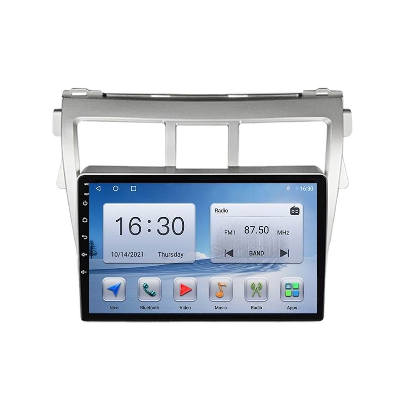 Big Screen 9'' Android Car Stereo for Toyota VIOS Yaris 2007-2012 DVD Radio Audio Player monitor GPS Navigation System Carplay