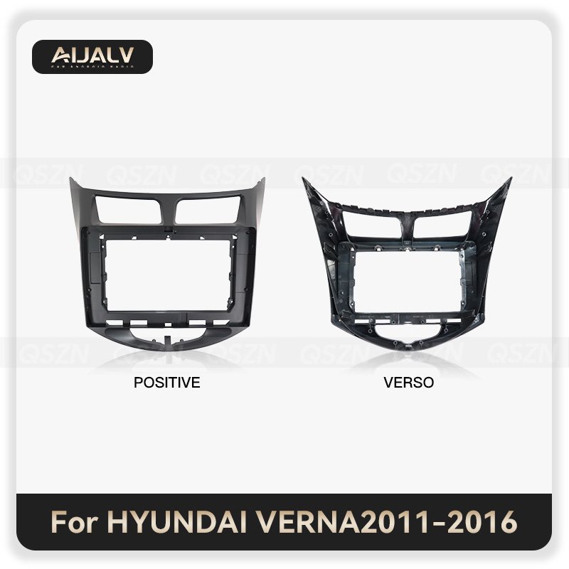Manufacturer Plastic Auto Android fascia frame for For Hyundai Verna 2011-2016 10 inch universal dashboard stereo panel