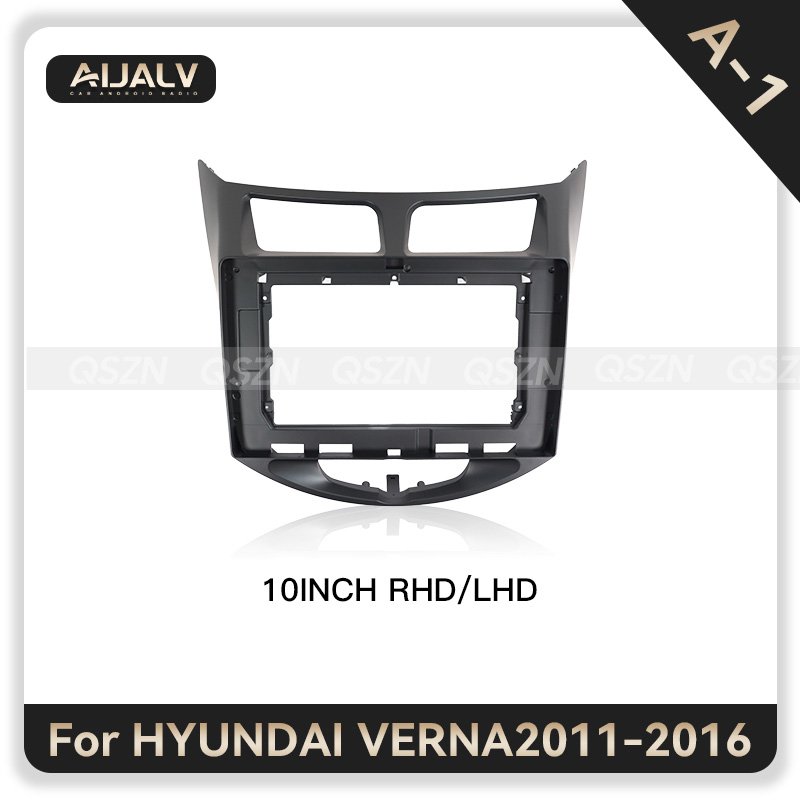 Manufacturer Plastic Auto Android fascia frame for For Hyundai Verna 2011-2016 10 inch universal dashboard stereo panel