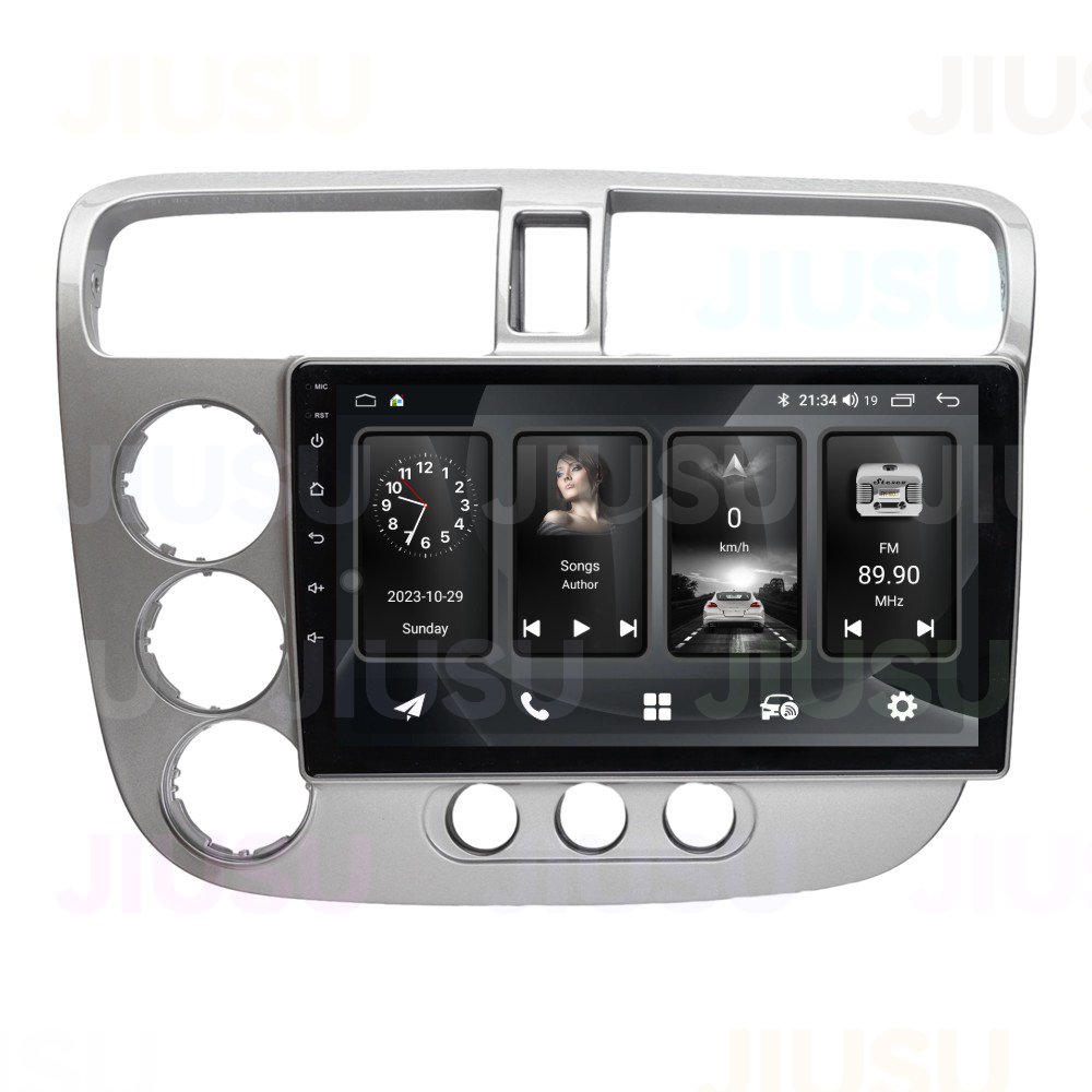 Android 12 Car DvD Player 9 inch Multimedia System Car Radio for Honda Civic 2001-2005 Car Stereo Touch Screen Carplay DSP GPS