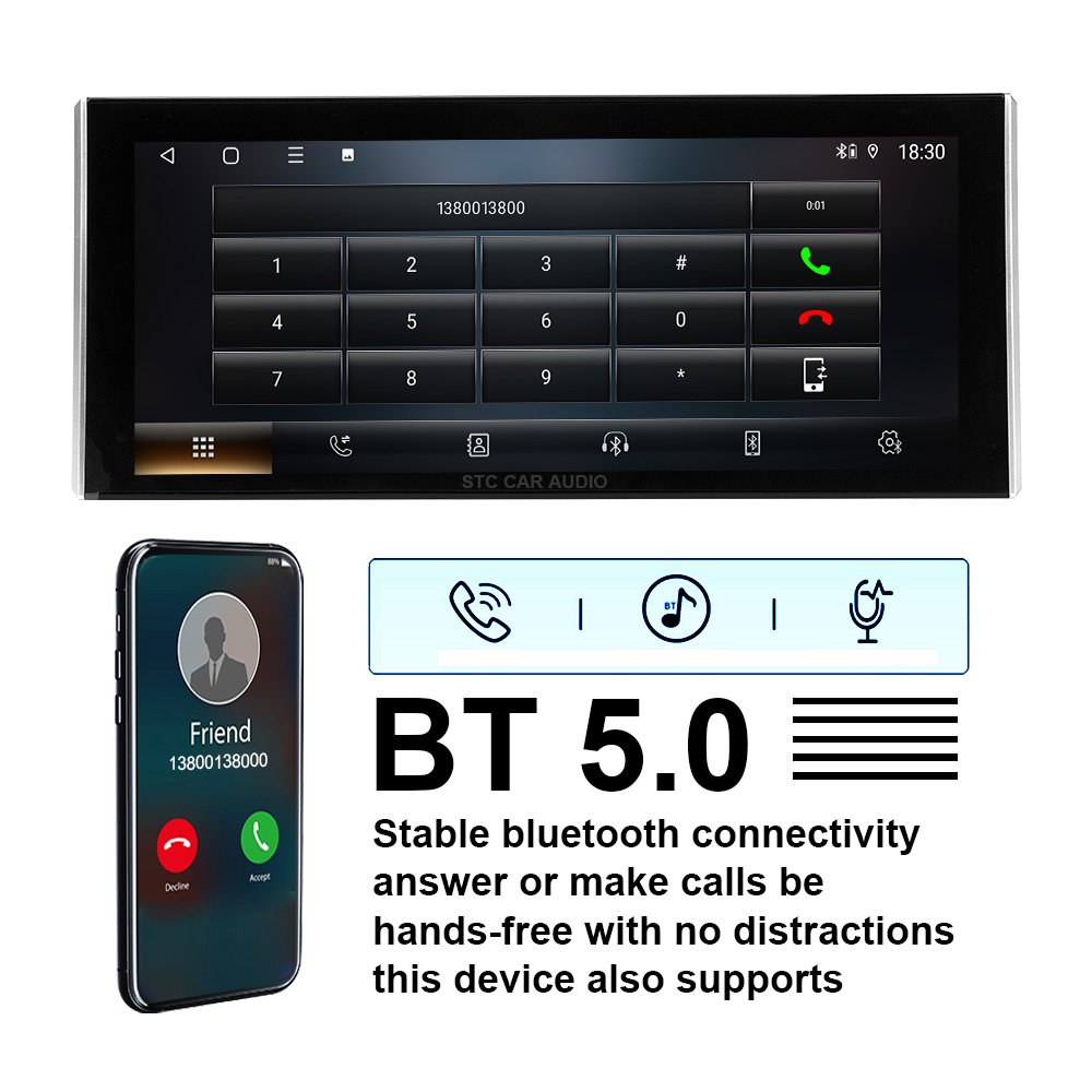 Android 13 Car-Play Android Auto CAR VIDEO for Benz C Class Car Multimedia Player 12.3 inch screen display