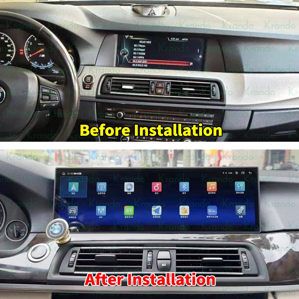 Krando 14.9'' upgrade the newest car radio Android navigation system For BMW 5 Series F10 F11 2011~2017 CIC NBT multimedia DVD