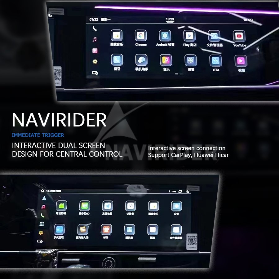 Multimedia Android Interactive dual Screen Car Audio For Porsche Panamera HD Auto AppleCarplay GPS Navigation Video Player Radio