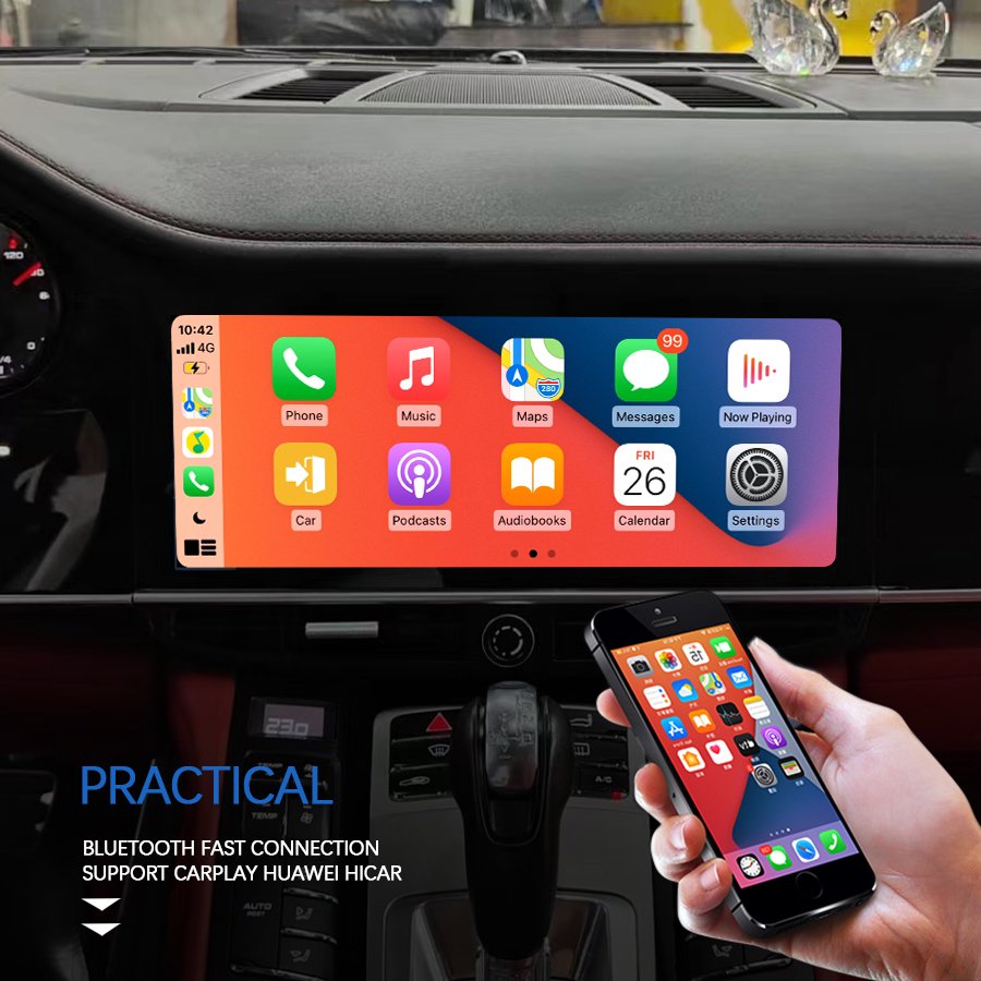 Multimedia Android Interactive dual Screen Car Audio For Porsche Panamera HD Auto AppleCarplay GPS Navigation Video Player Radio