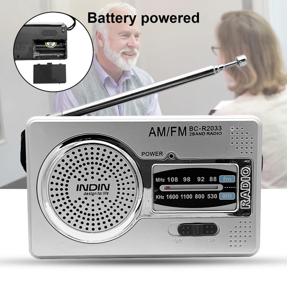 2024 New Portable Mini Pocket AA Battery FM AM Antenna Radio