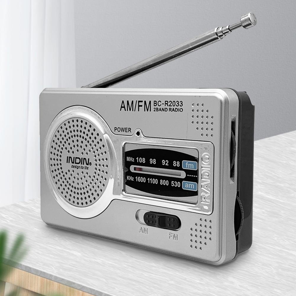 2024 New Portable Mini Pocket AA Battery FM AM Antenna Radio