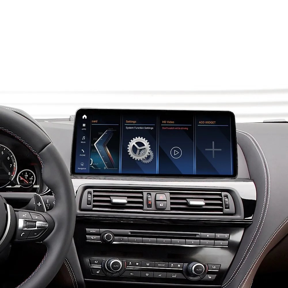 Android 13 8g+128g 12.3-inch multimedia radio dvd player navigation car support 360 For BMW 6 Series F06 2011 CIC system