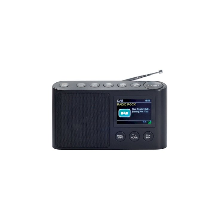 China Direct Sale Plastic Material Multifunctional Fm Radio black White Portable Dab Fm Radio