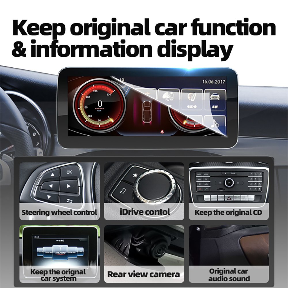 Touch Screen Android Car Radio GPS Navigation DVD Player Stereo Multimedia Audio System for Benz C Class 2007-2010 with DSP BT