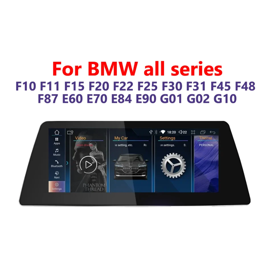 10.25-inch android 13 headunit touch screen car radio with wifi carplay For BMW X1 F48 2018-2019 EVO System