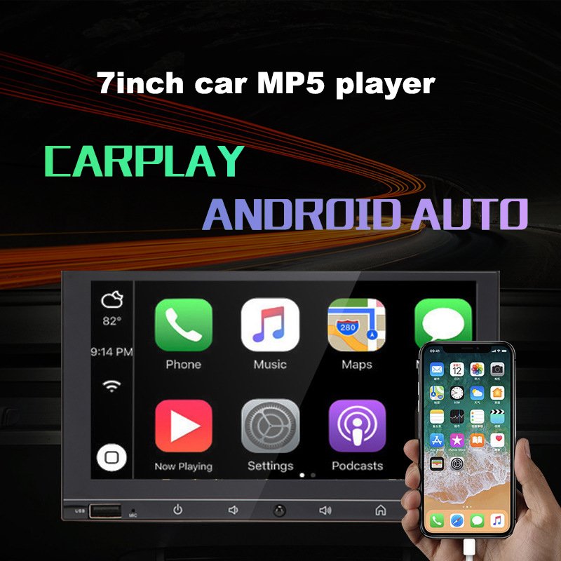New arrival multimedia 2dins car radio dvd mp5 player with reversing video