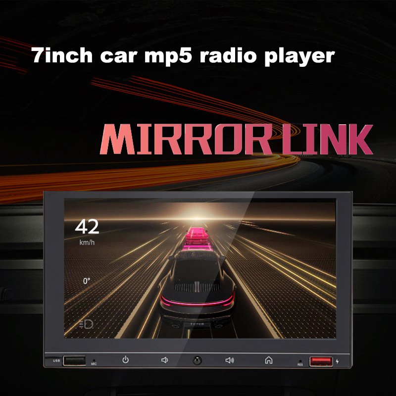 New arrival multimedia 2dins car radio dvd mp5 player with reversing video