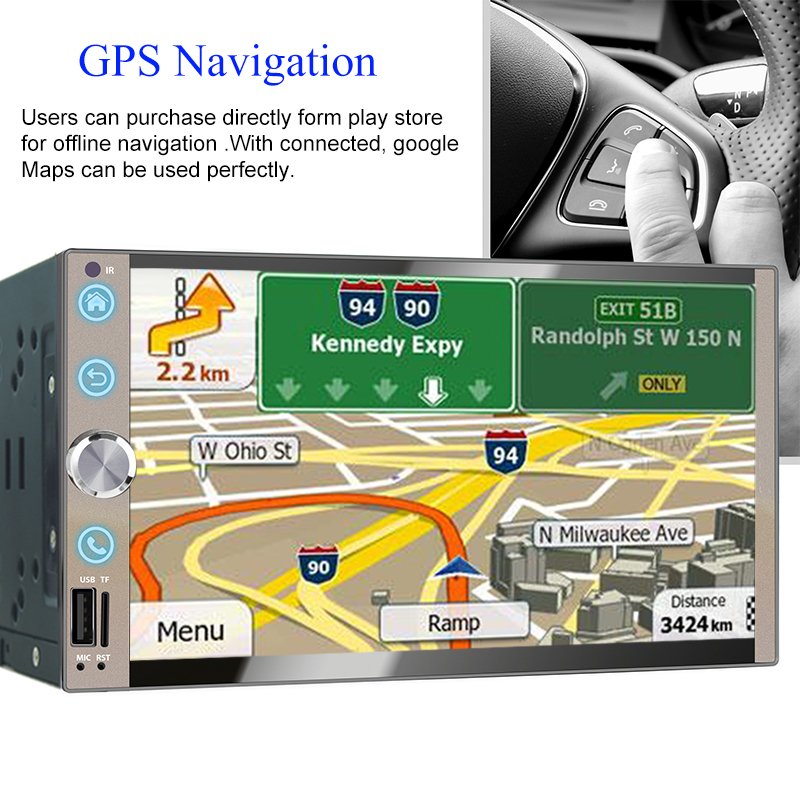 MCX 6.2 Inch 2 Din Gps car Mp5 Multimedia Video Music Radio Touch Screen Audio Android Cd Mp3 Car stereo Player