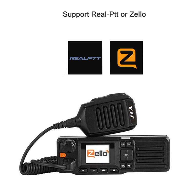 Network Zello 4G GD-828 Mobile Radio Android Transceiver X079 Real-Ptt Car Radio With Sim Card