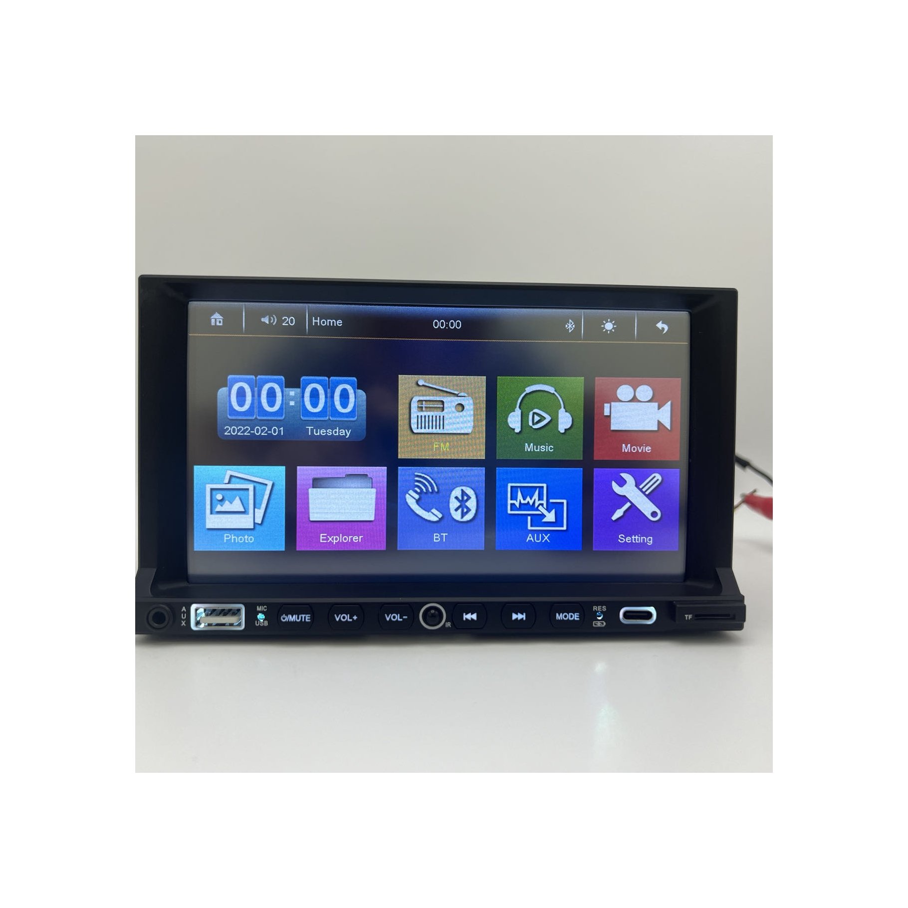 7062D DVD player 7 inch car stereo BT Radio TFT touch screen MP3 MP4 car DVD player