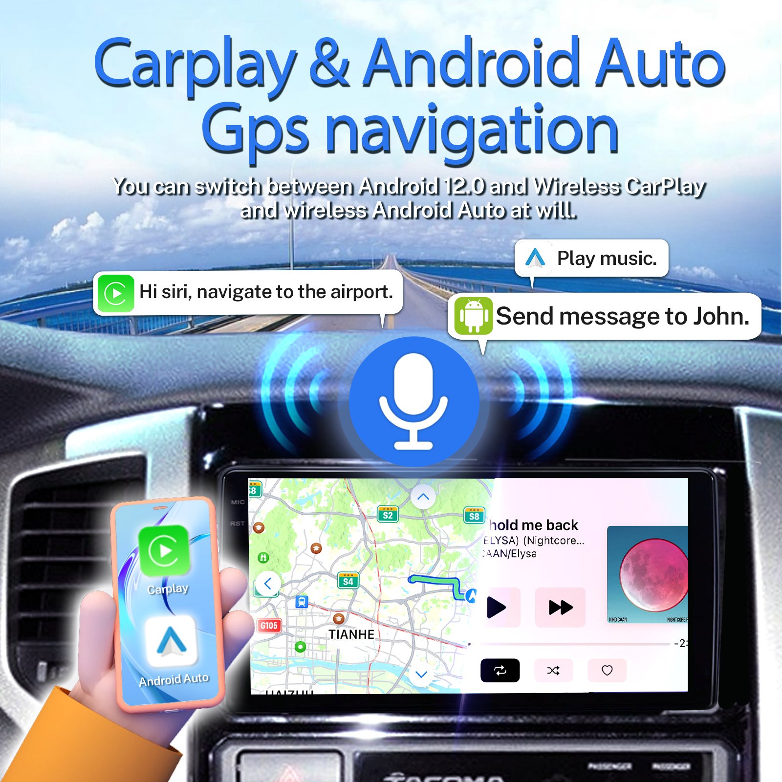 Chevrolet Android 12.0 Universal Car Radio TS10 TS118 Spark Radio Car Dvd Player for Spark 2013-2015 8 Core Bluetooth Fm Support