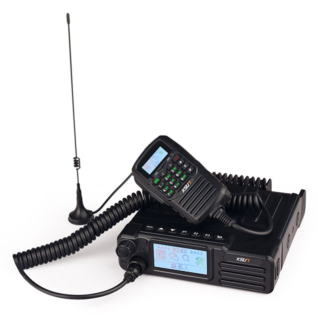 NEWEST KSUN 50W/40W Dual Band VHF&UHF Car Radio GPS Control Dual Mode Car Station National Intercom +50W High Power Car Radio
