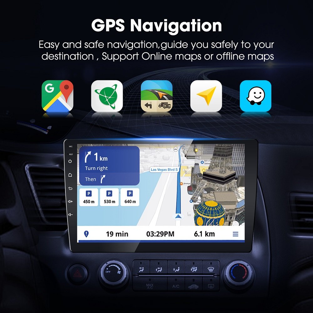 7 9 10 Inch 2din touch screen car gps navigation multimedia video player car radio android dvd player