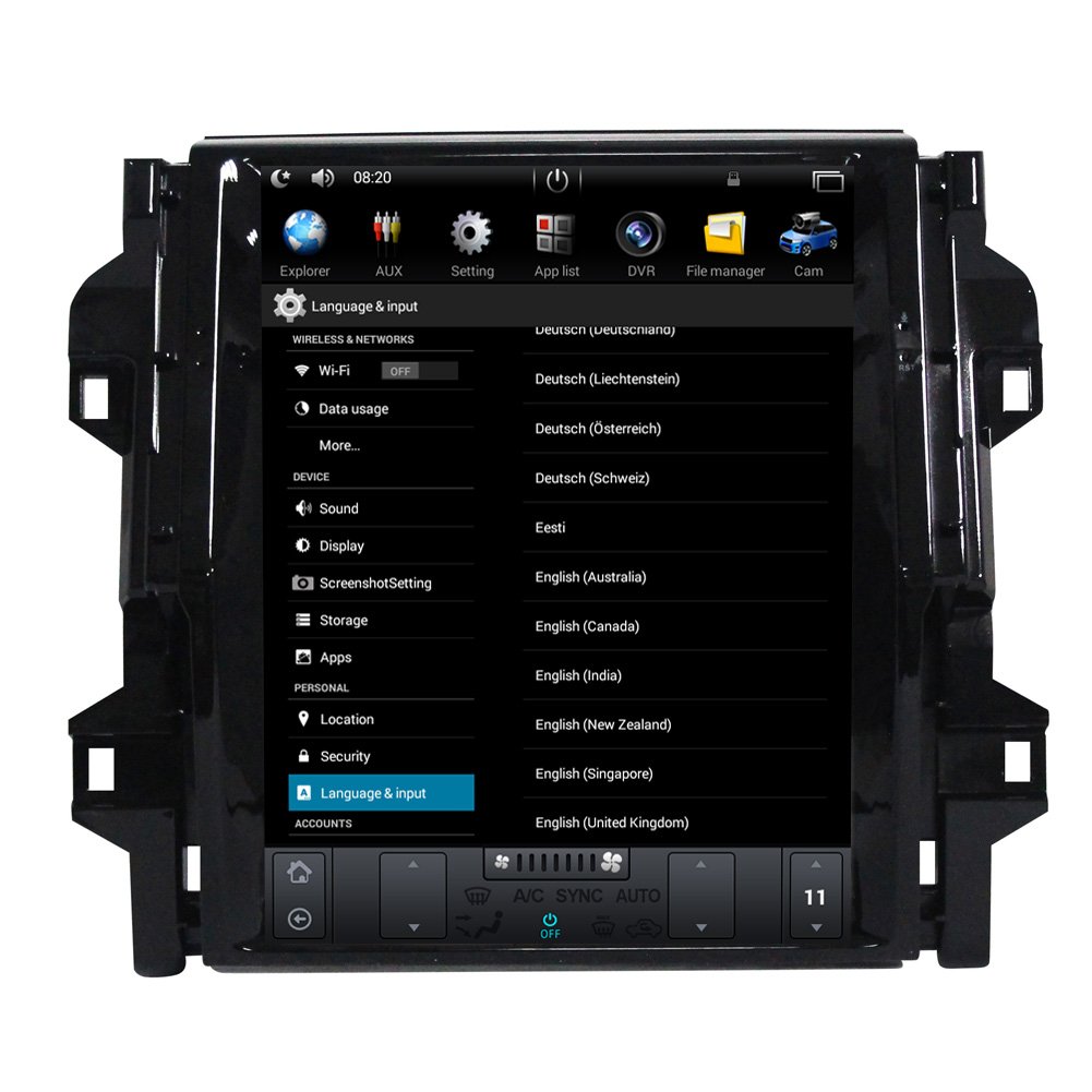 Hot Sales Android TOYOTA Fortuner /Revo 2016- Manual A/C Car GPS Navigation Car Stereo Radio Car Play Video Player Car Monitor