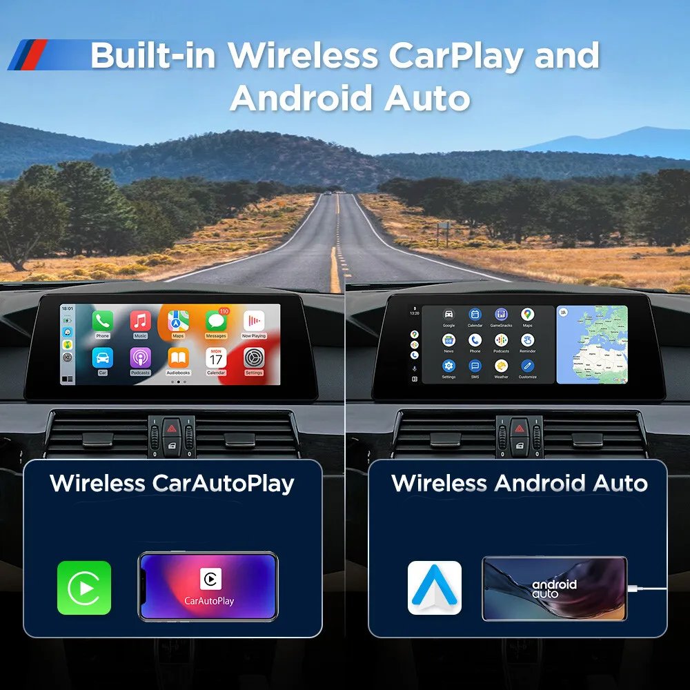 10.25" android13 car video accessories carplay car navigation multimedia system For BMW 5 Series E60 E61 2003-2010 CCC RHD&LHD
