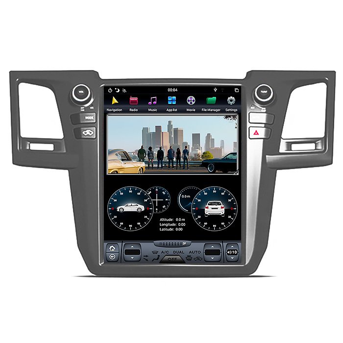 PX6 12.1" for Tesla Style Vertical Screen Android 9 Car DVD Player Navigation GPS Radio for TOYOTA for Fortuner OLD