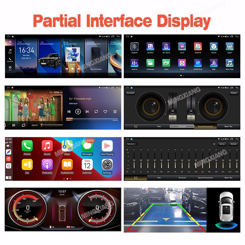 10.25/12.3 Inch Carplay Car Audio Player Radio Android Auto Screen For BMW X5 F15 X6 F16 2014-2017 NBT EVO Head Unit
