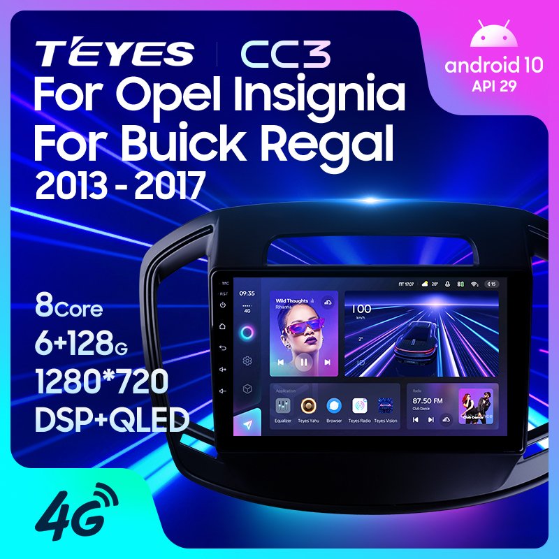 TEYES CC3 Car DVD Player For Opel Insignia For Buick Regal 2013 - 2017 Touch Screen Car Radio DVD Player Android Auto