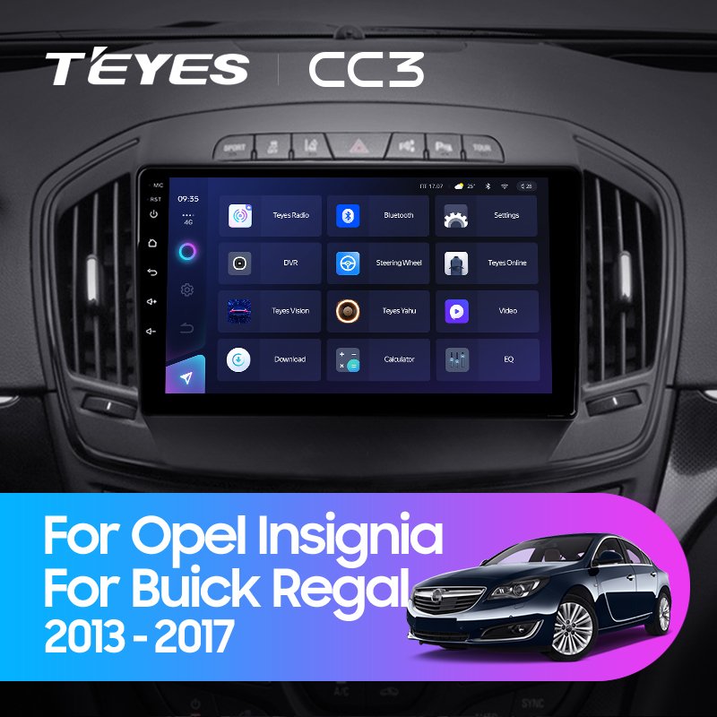 TEYES CC3 Car DVD Player For Opel Insignia For Buick Regal 2013 - 2017 Touch Screen Car Radio DVD Player Android Auto
