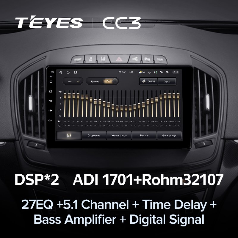 TEYES CC3 Car DVD Player For Opel Insignia For Buick Regal 2013 - 2017 Touch Screen Car Radio DVD Player Android Auto