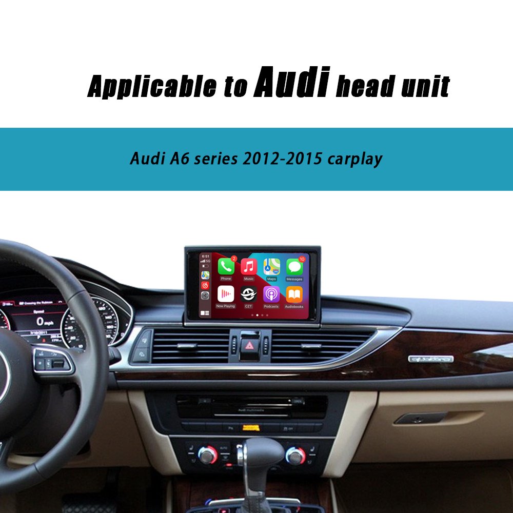 CZT-AUTO Wireless Carplay Android Auto Interface For Audi 3GMMI RMC A6 A7 2012-2016 With Mirror Link AirPlay Radio Car Play