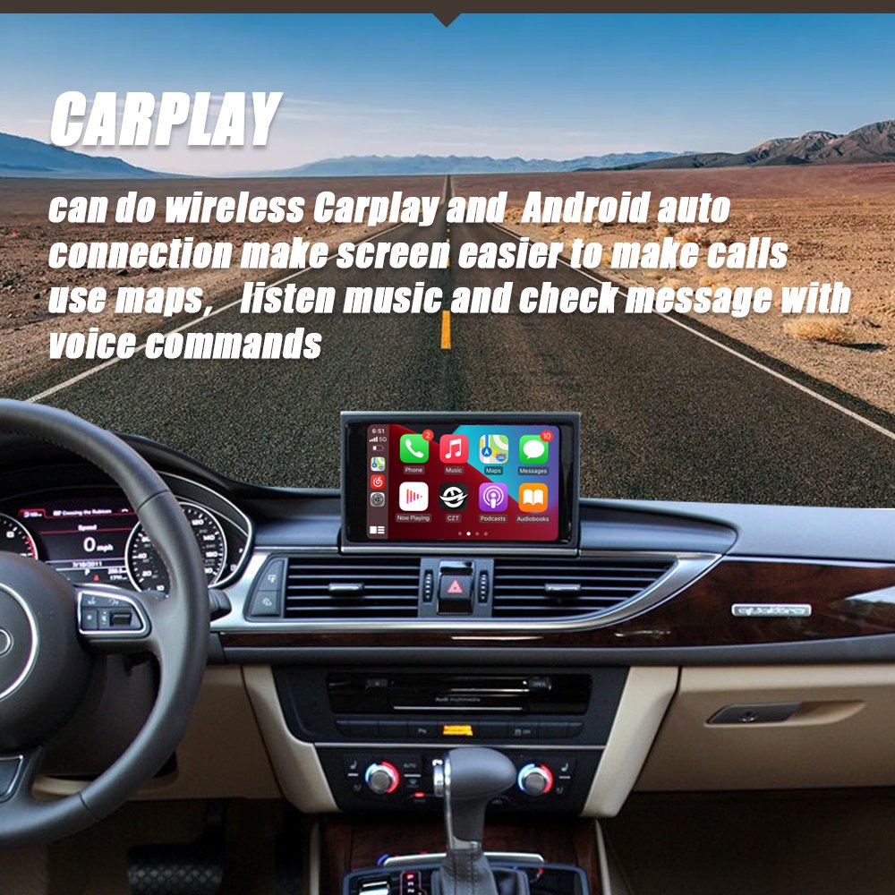 CZT-AUTO Wireless Carplay Android Auto Interface For Audi 3GMMI RMC A6 A7 2012-2016 With Mirror Link AirPlay Radio Car Play
