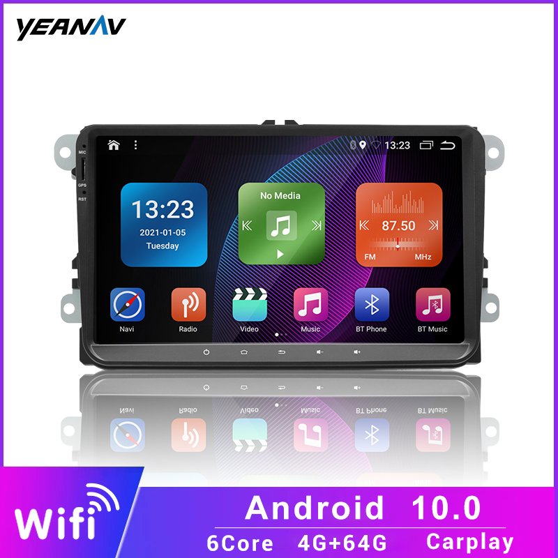 2 Din Android 10 Car radio GPS Navigation For VW Passat B6 amarok volkswagen Skoda Octavia 2 superbJetta T5 golf 5 6 Multimedia