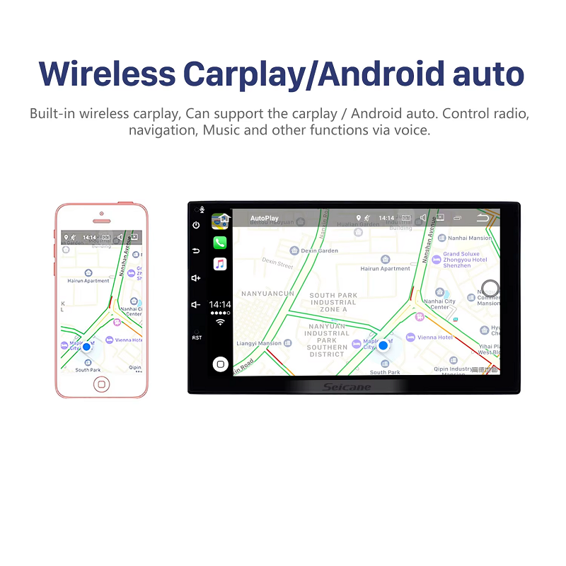 10.1 Inch android 12 Car Dvd Player GPS With BT Universal Car Stereo Radio System Support Carplay DVR
