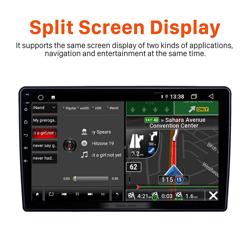 10.1 Inch android 12 Car Dvd Player GPS With BT Universal Car Stereo Radio System Support Carplay DVR